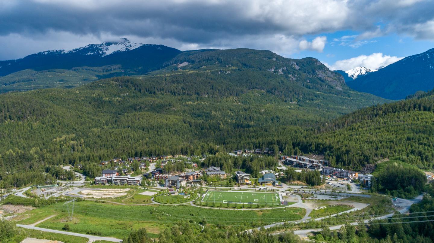 Aerial view of athlete's centre
